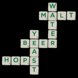 BEER INGREDIENTS TEE - BLACK Design