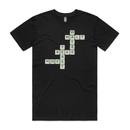 BEER INGREDIENTS TEE - BLACK Thumbnail
